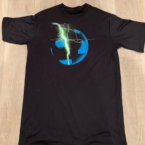 Black soccer t-shirt for boys